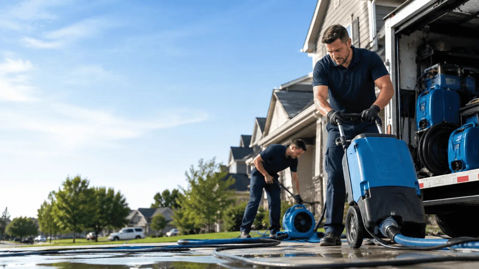 Water Mitigation being performed in Hinsdale, NY